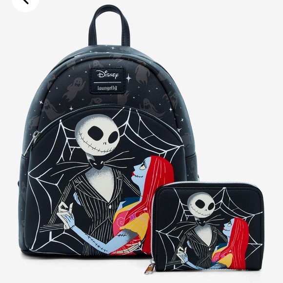 Loungefly- Backpack and Wallet - Jack & Sally Spiderweb main image 5